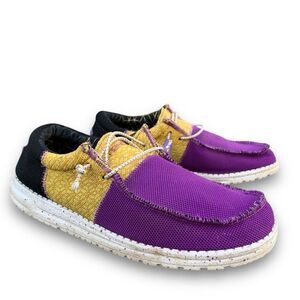 Stylish Purple and Yellow Men's Shoes